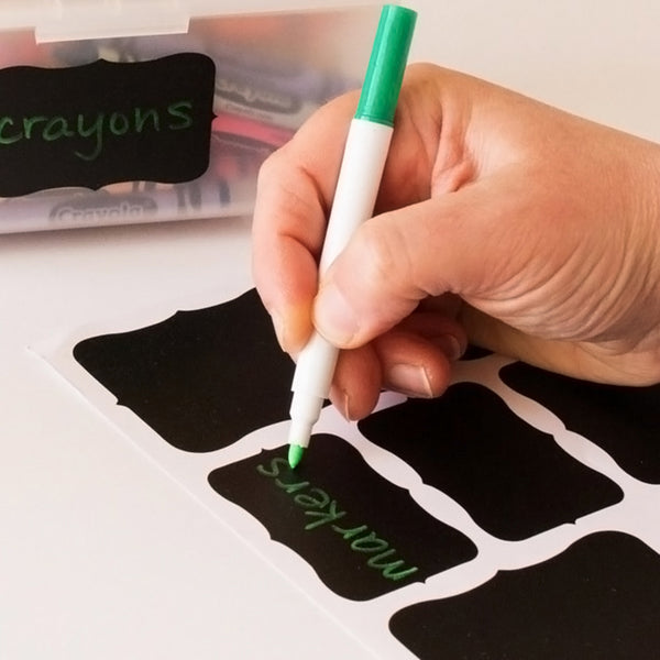 Blackboard Sticker Black Labels