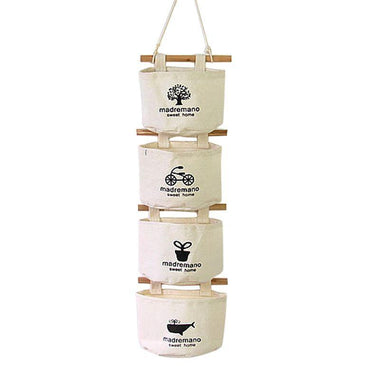 Linen Fabric Wall Organizer